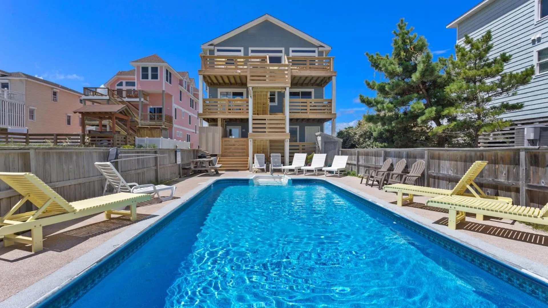 7081 Southern Breeze Oceanfront Pool Hot Tub Nags Head