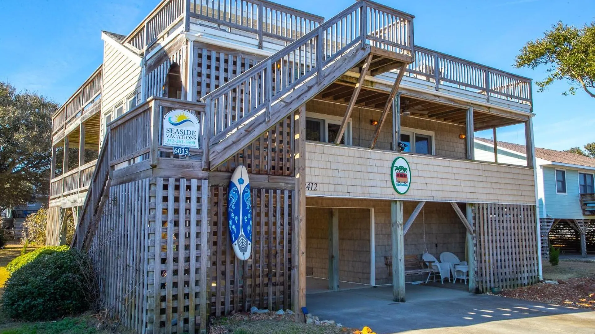 6013 Surf Shack Just One Block To The Holiday home